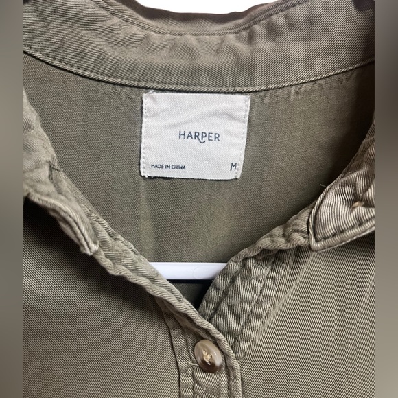 Harper Button Down Blouse Medium - Picture 5 of 7